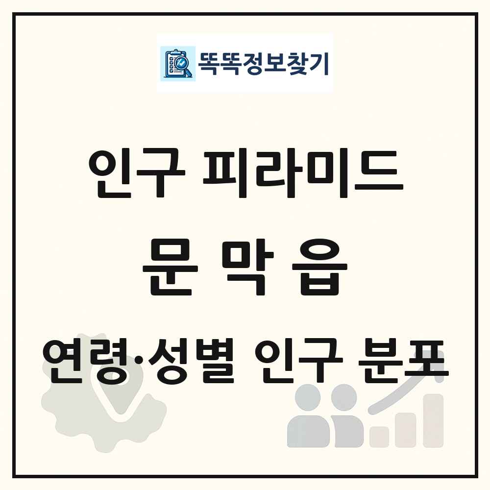 문막읍 인구 피라미드 링크 그림